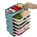NFS2022 Wholesale Kitchen Wall-mounted Desktop Punch-free Storage Holders Hot Plates for Serving Restaurant