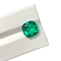 Cushion  Lab Created Hydrothermal Columbia Green Inclusion Emerald Loose Gemstones for Earring Making