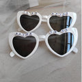 Lentes De Sol Customized Letters Love Heart Shaped Bridal Wedding Party Bride to Be Team Just Married Border Sunglasses Gifts