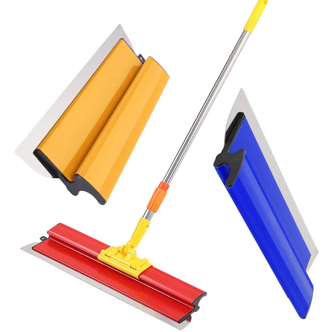Heavy-Duty DIY Scraper with Stainless Steel Blade and Plastic Handle Skimming Spatula for Wall Ceiling Smoothing Putty Scraper