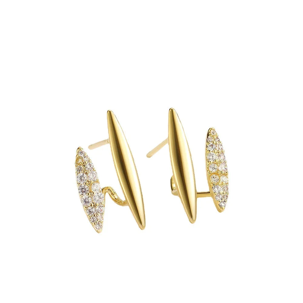 Duyizhao Brass Double Layer Hot Sale Fashion Mexican Style Jewelry Gold Plated Earrings for Women