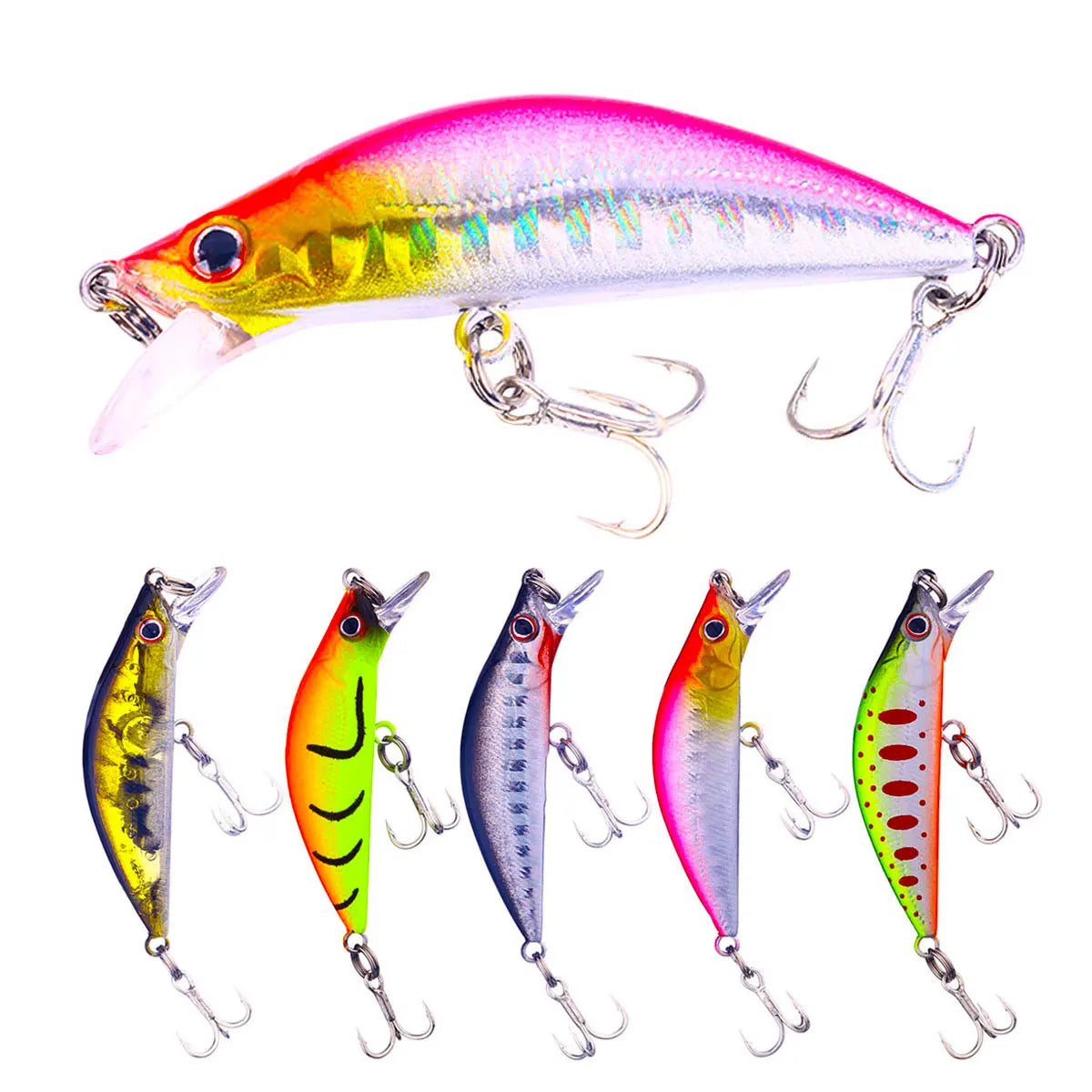 Fishing Lures Hard Baits Artificial Trout Sinking 5.5CM/5.5G  Minnow Wobblers for Pesca Perch Bass
