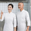 Men Women Unisex Kitchen Long Sleeve Restaurant Bar Bakery Cafe Cooking Chef Jacket Cook Chef Uniform Chef Coat