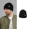Easy Way Knit Winter Beanie Hat for Men and Women Warm Ribbed Toboggan Cap with Skate Design for Cold Weather and Beach Scenes