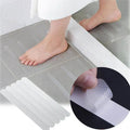 Prodigy Transparent PVC Eco-Friendly Machine Made Bath Treads Non-Slip Shower Sticker Strips Waterproof with Striped Pattern
