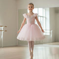 Professional Ballet Romantic Tutu Long Skirt Black Red Spain Dress Adult Children's Ballet Performance Dress