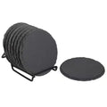 Round Slate Coasters Gem Circle Stone coaster Crystal Stone coaster Beer Coffee Bar Table Tea Cup Mat