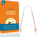 2022 SHADOWMAGIC Private Label Adult U-Shaped Red Copper Bronze Tongue Cleaner Scraper Hygiene Oral Care 12x4.8cm Model KLZS-900