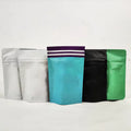 Stand up Pouch Food Grade Plastic Zip Lock Black Child Resistant Smell Proof Moisture Proof Clear Transparent Window Mylar Bags