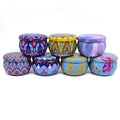 Hot Sales Empty 2.2oz Tinplate Scented Tea Tin Cans 4 oz Round Metal Candy Container Gift Box