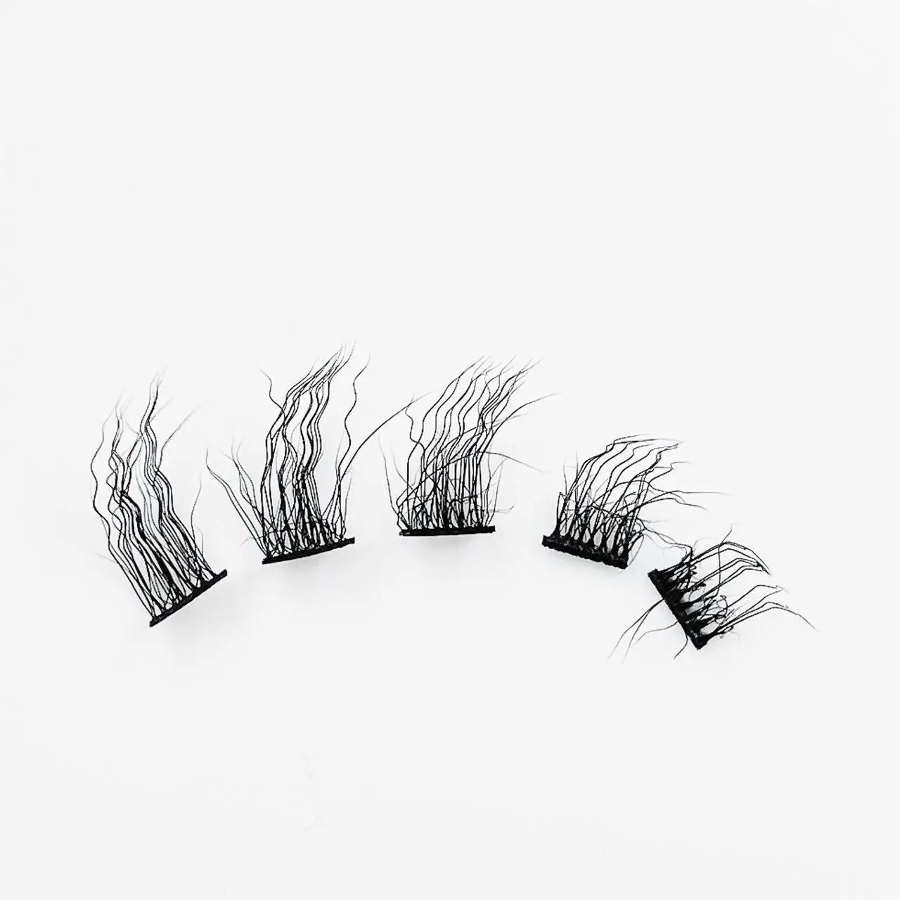 New Product  Private Label Cluster Lashes Wool Curly EyeLash DIY Wool Curling 3D Faux Mink Lashes Fluffy Segment Lash