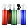 Flat Shoulder 4oz Trigger Plastic Spray Bottle Empty Customized Logo 250ML Clear Amber Recycled PET Cosmetic Container Packaging