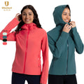 New Windproof Waterproof Seamless Recyclable Outdoor Sports Jacket Warm Breathable Running Fitness Women Hooded