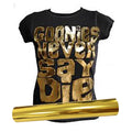 Goosam Heat Transfer Hot Stamping Golden PET Printing Film Roll 60cm Silver Gold DTF Film for DTF T-Shirt Printer