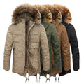 Hot Sale Men Clothes Heavyweight Fleece Jackets Outwear Thicken Coat Parka Custom Men's Hooded Jacket