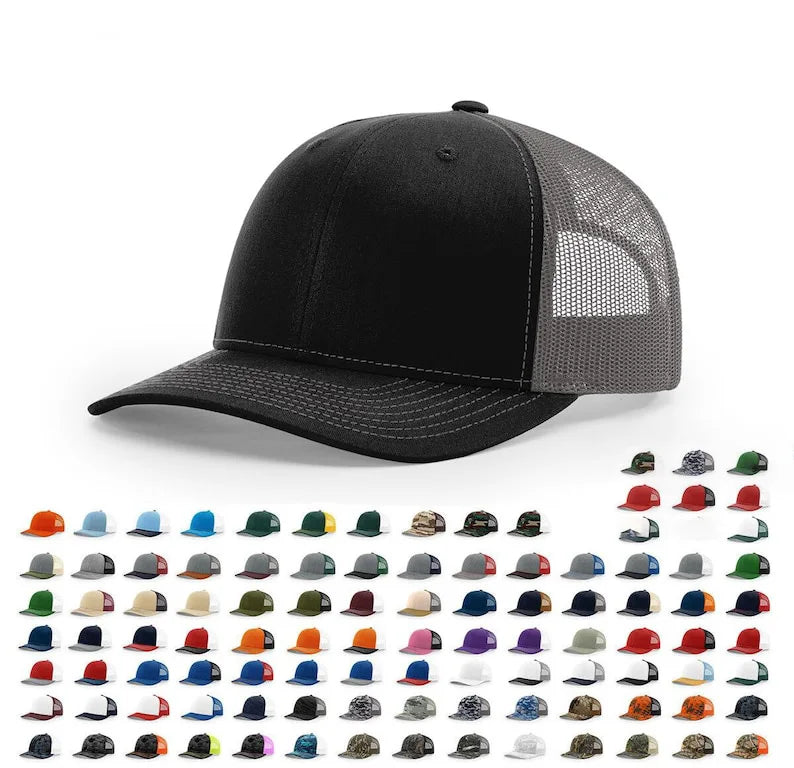 Custom Pvc Patch Logo Snapback Trucker Hats Factory Professional Green Gorras Mesh Richardson 112 Trucker Hats