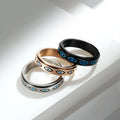 Hot Selling New Design Titanium Stainless Steel Horus Eye Rotatable Stainless Steel Ring Men Women JZ611