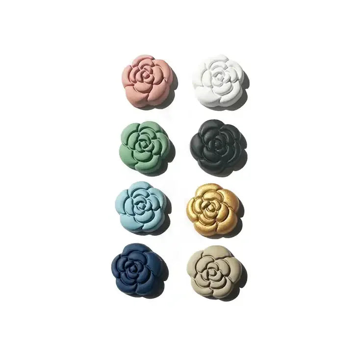 Matte Magnetic Brooches Alloy Hijab Accessories with No-Snag Flower Design for Scarf Wedding Party or Gift Safety Ensured