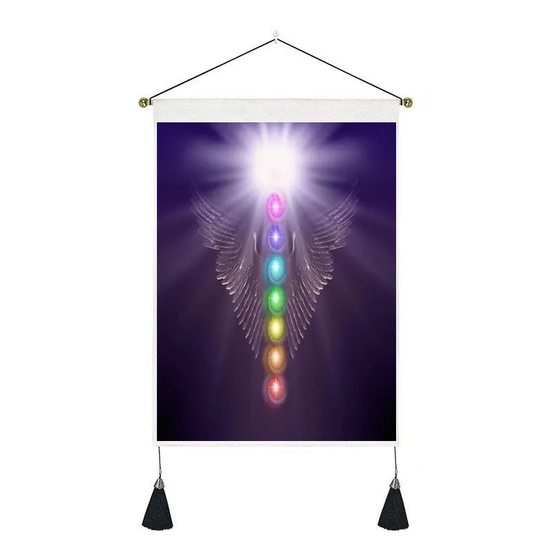 35*50cm Northern Europe Ngau Tau Kok Hanging Cloth Abstract Bedroom Office Wall Phase Macrame Tassel Tapestry Decor