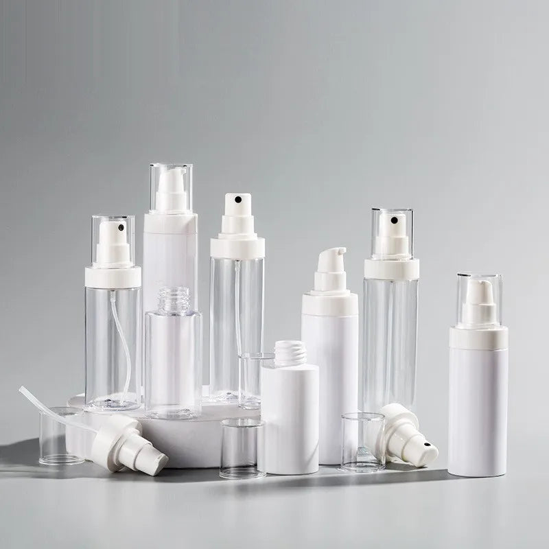 Empty Plastic pink Lotion Cream Bottle Packaging Cosmetic Containers Tube Cosmetic Body Mist Bottle Packaging Factory