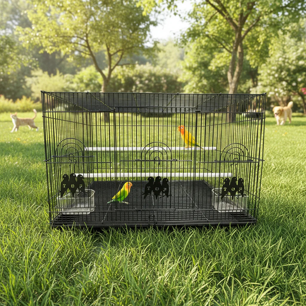 Unique Iron Wire Large Mini Parrot Plastic Trays Gaiola Jaula De Pajaros Galvanized Wire for Bird Cages