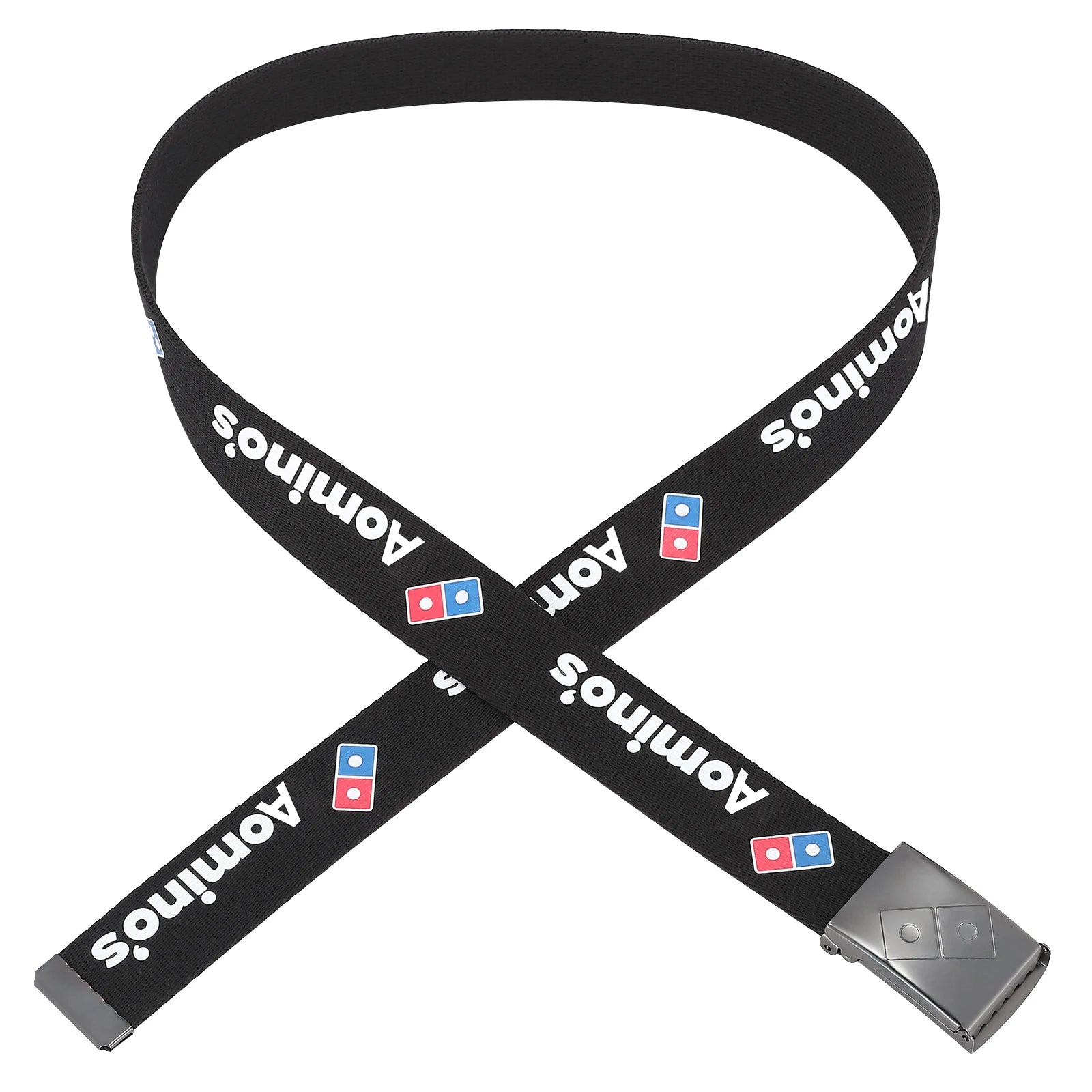Fashion Designer Custom Print Letter Jacquard Logo Pattern Golf Casual Belt Nylon Canvas Belt for Men