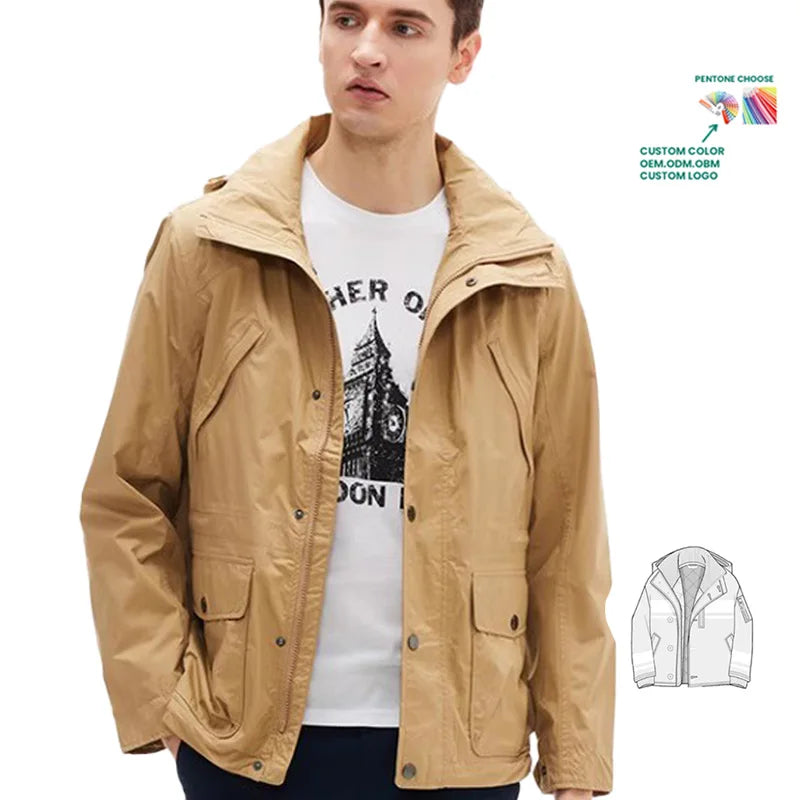 2024 Fashion Custom Design Warm Winter Jacket Coat  Winter  Clothing for Men