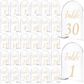 Wholesale Modern 10X15cm Clear Acrylic Wedding Table Number Holders Arch Place Sign Table Centerpieces Place Cards for Parties