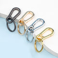 Wholesale Spring Snap Key Chain Accessories Metal Keychain Clip Carabiner Hook with Key Ring
