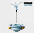USMILEPET Cat Teaser Stick Feather Self-Entertaining at Teaser Wand with a Wobbler and Spinning Disc for Pet Kitten