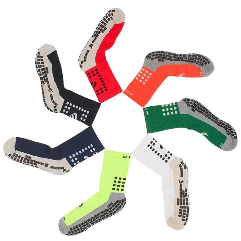 High Elastic Sport Socks Football Basketball Compression Custom Grip Socks for Men Calze Antiscivolo