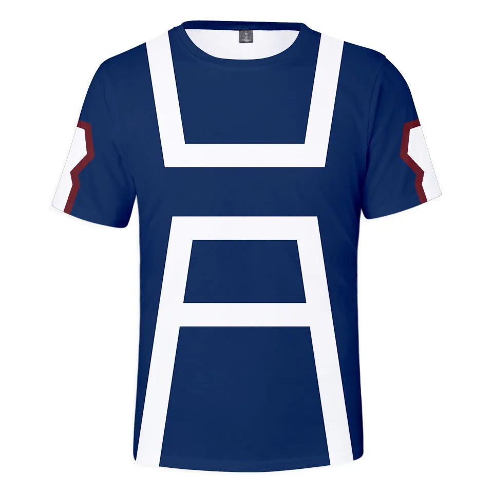New Top Sale 3d Printed T Shirts American Anime Wholesale Stock No Moq T Shirt in Digital Printed Short Sleeve