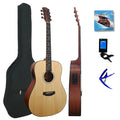 Aiersi New Developed Professional Dreadnaught Solid Top Matt Painting Steel String Electrical Acoustic Guitar