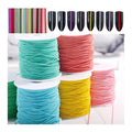 26 Macaron Color 1.0MM Metal Flat Key Chain Roll for Nail Jewelry Accessories