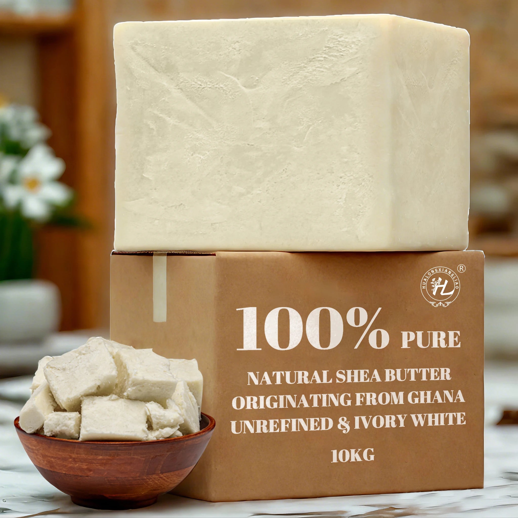 Best Ghana Shea Body Butter Supplier Wholesale 1Kg Unrefined Ivory African Pure Organic Shea Butter Raw Bulk for Skin Hair Face