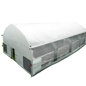 Stocked 10x30m Small Double Layer PE High Tunnel Fully Automated Light Deprivation Greenhouse with Blackout for Sale