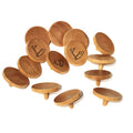 Custom Logo 19mm 25mm Bamboo Wood Golf Ball Marker