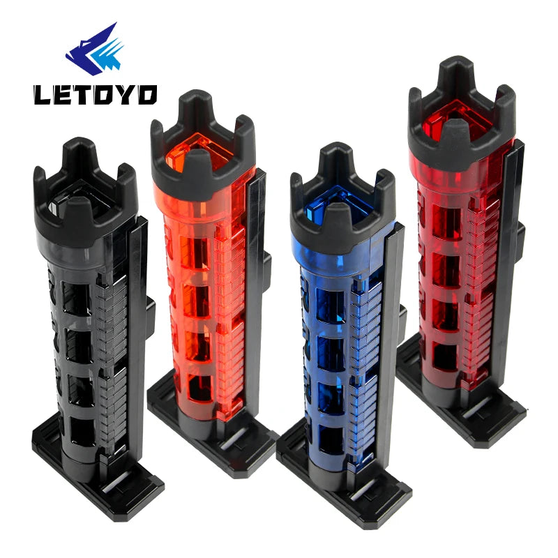 LETOYO Fishing Rod Placement Tube Portable Pole Inserter BM250 231g 28.3*10*3.5cm Fishing Rod Holder for MEIHO Tray Tackle