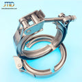 JTLD V Band Exhaust Clamp 2.5 Inch 63mm Exhaust Flange Vband Clamp V-Band Muffler Clamp