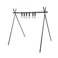 Outdoor Tent Camping Aluminum Portable Tripod Folding Shelf Tourist Drying Rack Camping Hanger