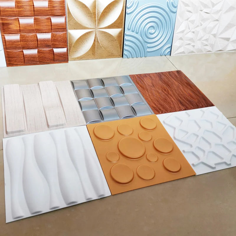 Luxury Waterproof TV Background Decoration Pvc Wall 3D Panels for House Interior