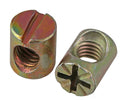 M6 M8 M10 Zinc Plated Bolts Cross Dowel Slotted Furniture Hammer Barrel Nuts for Beds MegaBDM