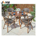 Factory Price Aluminum Bistro Table and Chair Set for Outdoor for Hotels Restaurants Coffee Shops or Patio Gardens