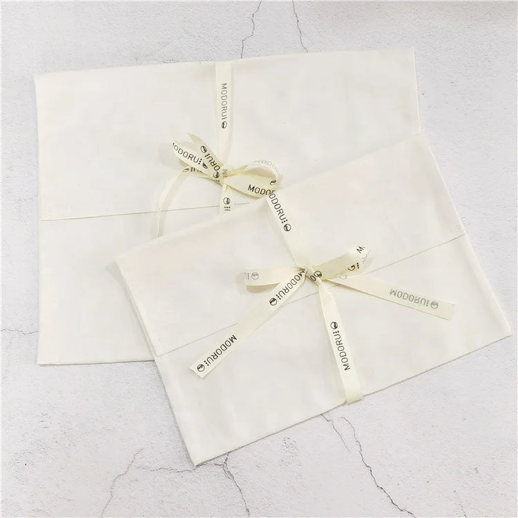 Chuanghua White Clothing Cotton Bags Clothing Cotton Envelope Bag Canvas Cotton Bag for Clothes
