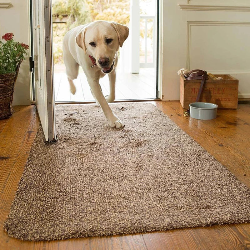 Indoor Doormat Floor Dirt Trapper Mats Cotton Entrance Door Mats for Home Entrance Front Rug Shoes Scraper Door Mats Carpet