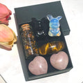 Bulk Wholesale Healing Stones Natural Rose Quartz heart Crystal pikachu  with Box Set for Gift