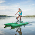 QIQU Aluminum Frame Pedal Aqua Cycle 18km/h Speed for Commercial Rental 150kg Load Heavy Duty Water Bike
