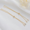 Fashion Style 14K Gold Plated Inlaid Zircon Extension Chain for Bracelet
