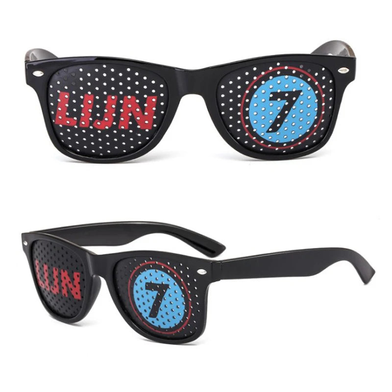 2026 Round Custom Logo Plastic Party Eyewear Pinhole Sun Glasses Shades Fashion Retro Small Frame Sunglasses Women