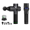 Portable Professional Body Massager Touchscreen Display 4 Attachments Muscle Massage Gun
